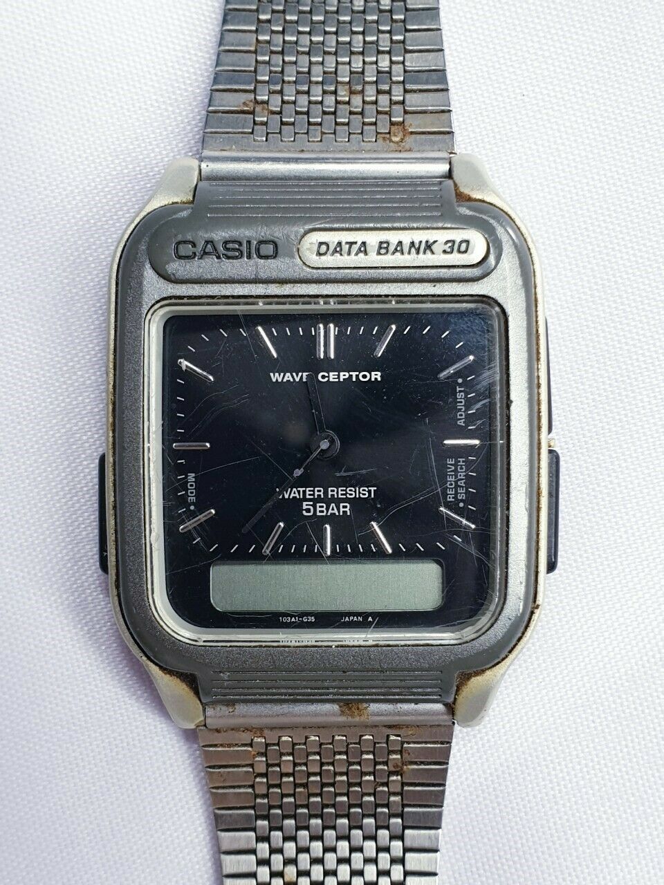 Vtg Casio Data Bank 30 Ana-Digi 2317 FKT-101 Japan Digital