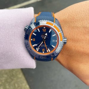 omega seamaster planet ocean gmt big blue