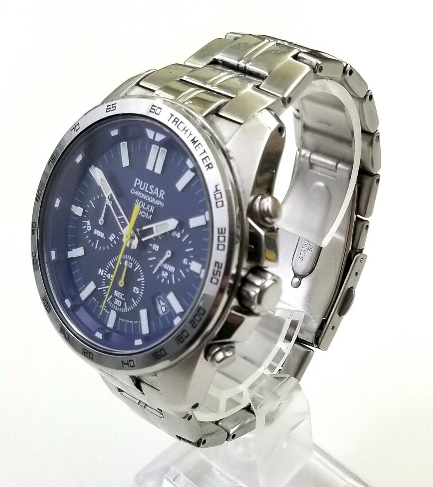 RARE UNIQUE Men s SOLAR CHRONOGRAPH Watch PULSAR VR42 X001