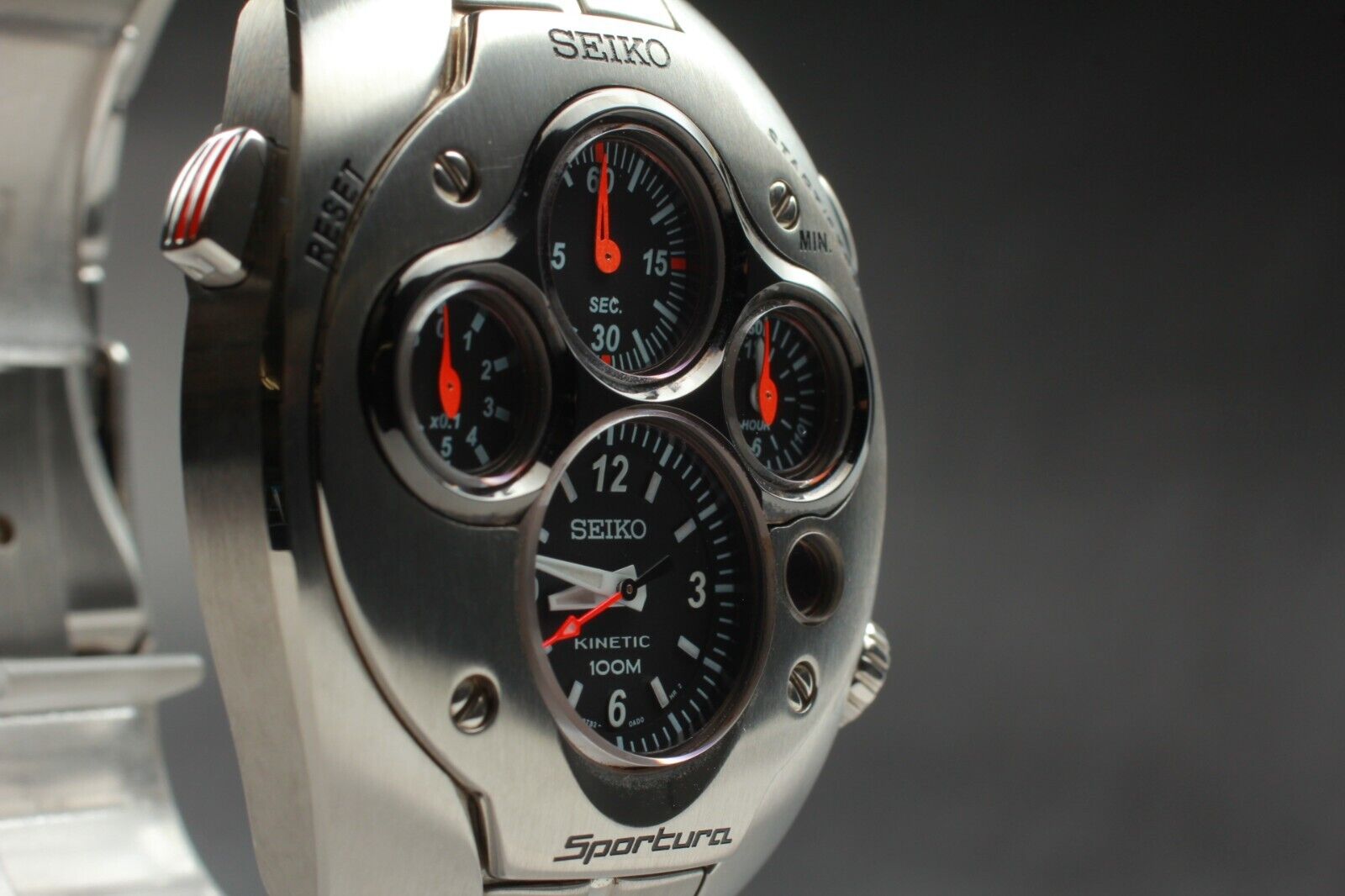 RARE! LIMITED 1500 NEAR MINT in Box SEIKO Sportura Kinetic