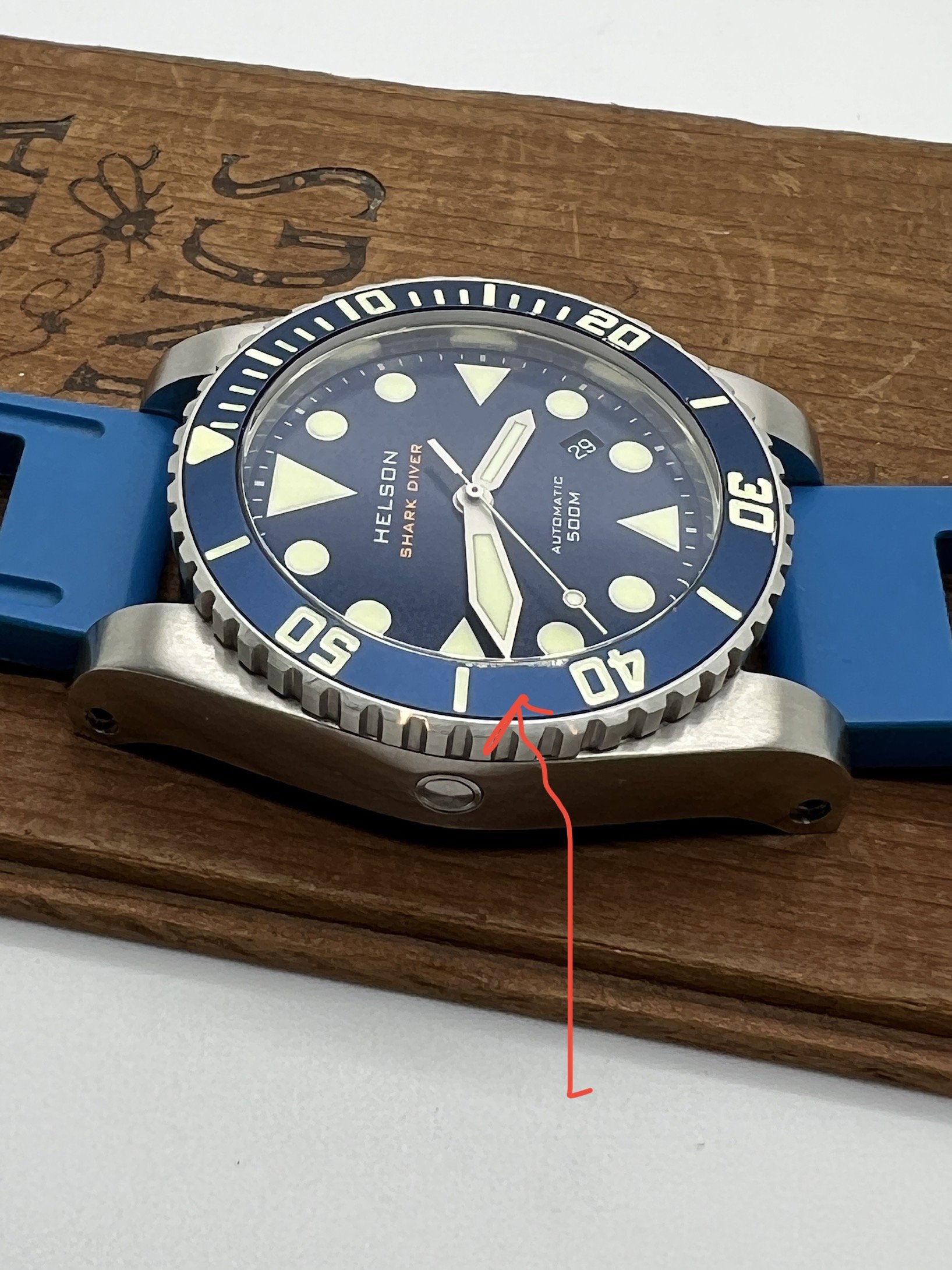 435 USD For Sale Blue Helson Shark Diver 42mm SS WatchCharts Marketplace