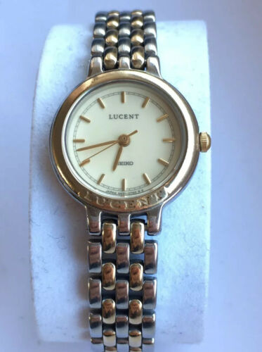 VINTAGE LADIES SEIKO LUCENT QUARTZ WATCH 4N21-0350 JDM JAPAN 50.3