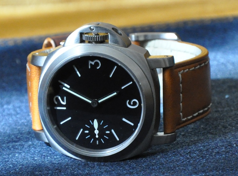 SOLD Titanium Luminor Panerai Homage 44mm with Sapphire crystal