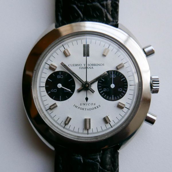 Cuervo y Sobrinos Vintage Panda Chronograph | WatchCharts