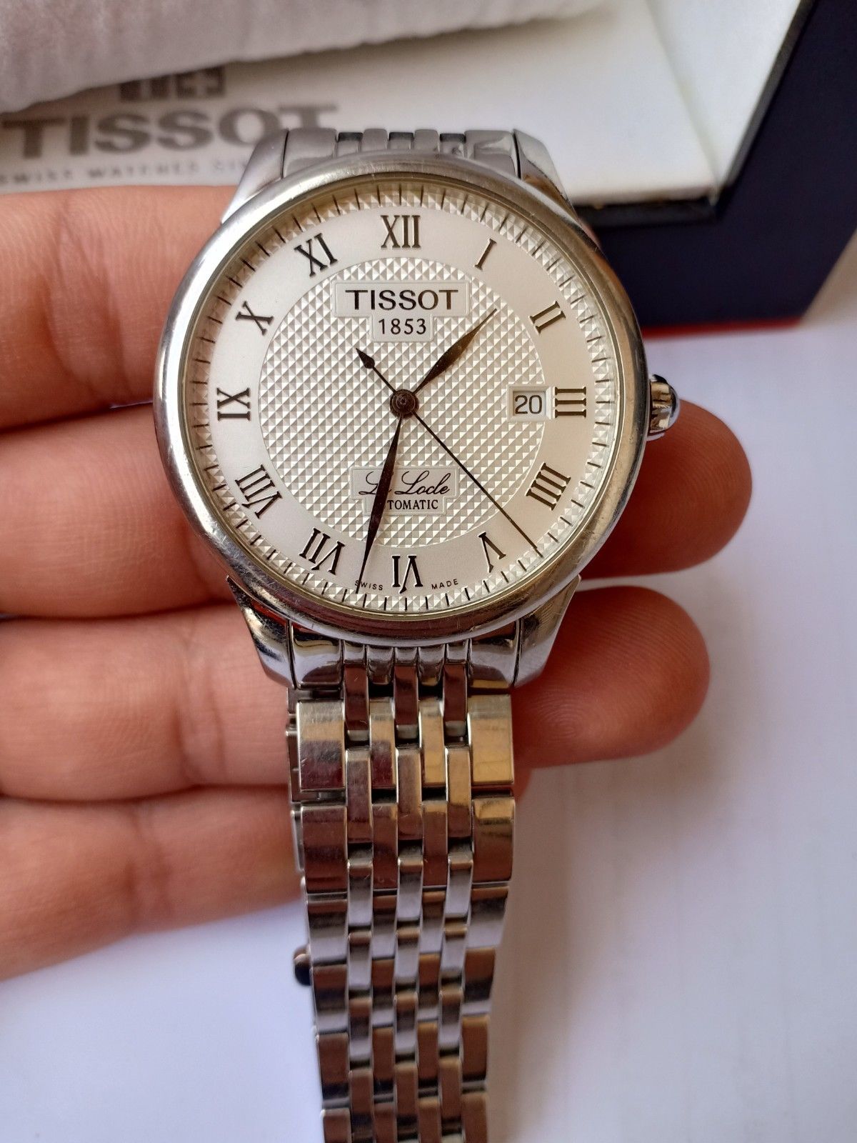 TISSOT LE LOCLE 1853 MECANIQUE AUTOMATIC WATCH MEN'S FULL SET | WatchCharts