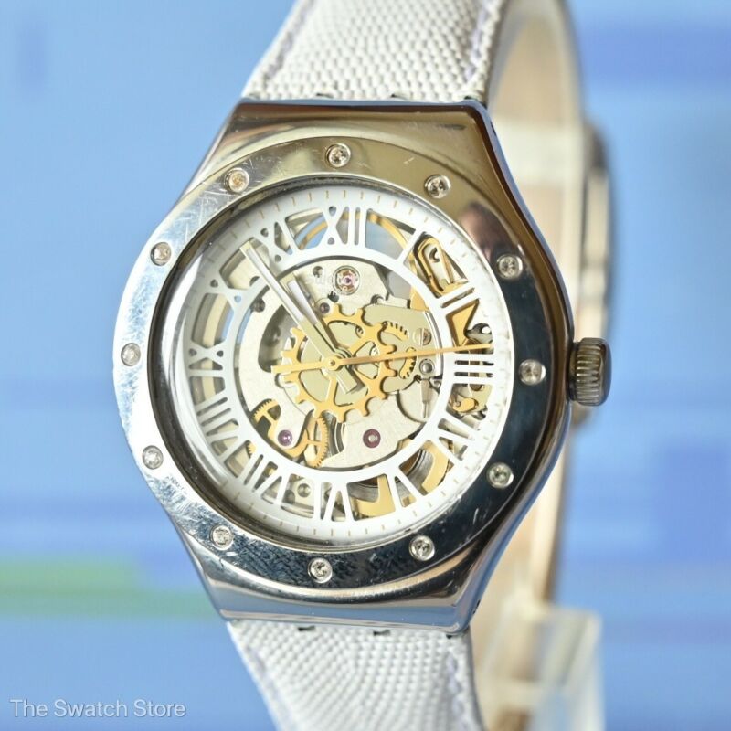 Swatch Irony Automatic Watch YAS109 Rosetta Bianca | WatchCharts