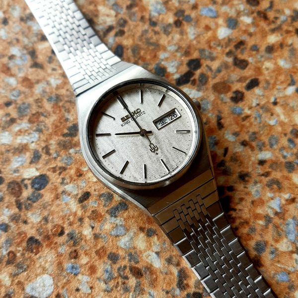 Vintage Seiko King Quartz 4823 8130 Kanji Day October 1977 JDM
