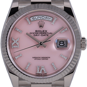 Rolex Day Date 36 Pink Opal Ref 128239 0021 WatchCharts