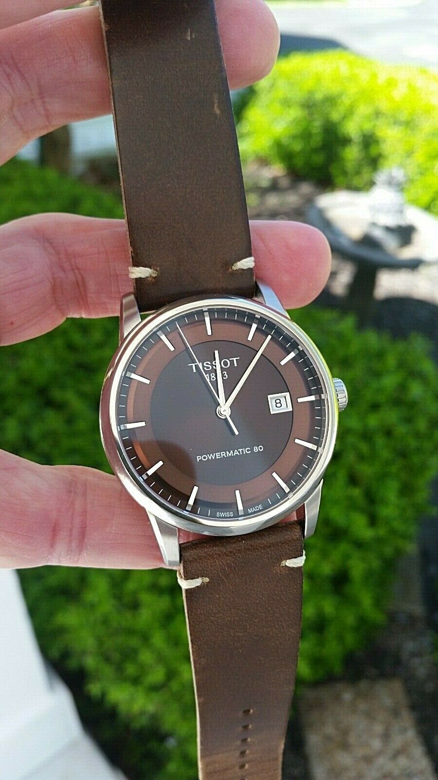 Tissot Luxury Powermatic 80 Brown Dial Watch PRISTINE T086