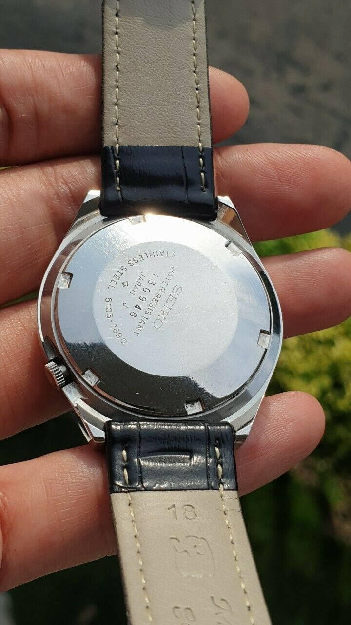Seiko 5 Actus SS 6106-7690 Kanji Green Mens Vintage March