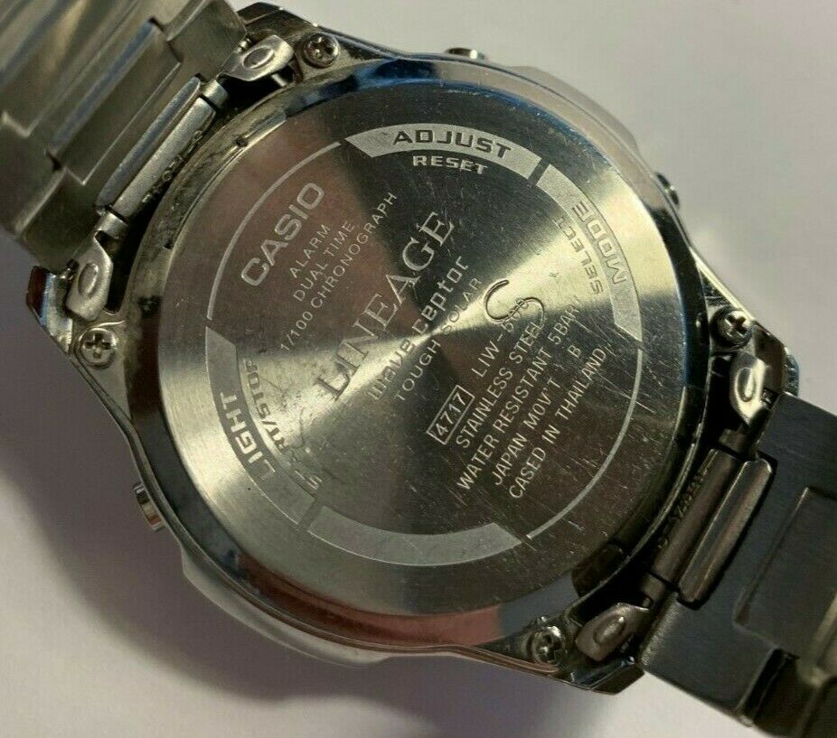 Mens Casio Lineage LIW-500 Multi Wave Ceptor Tough Solar Chrono