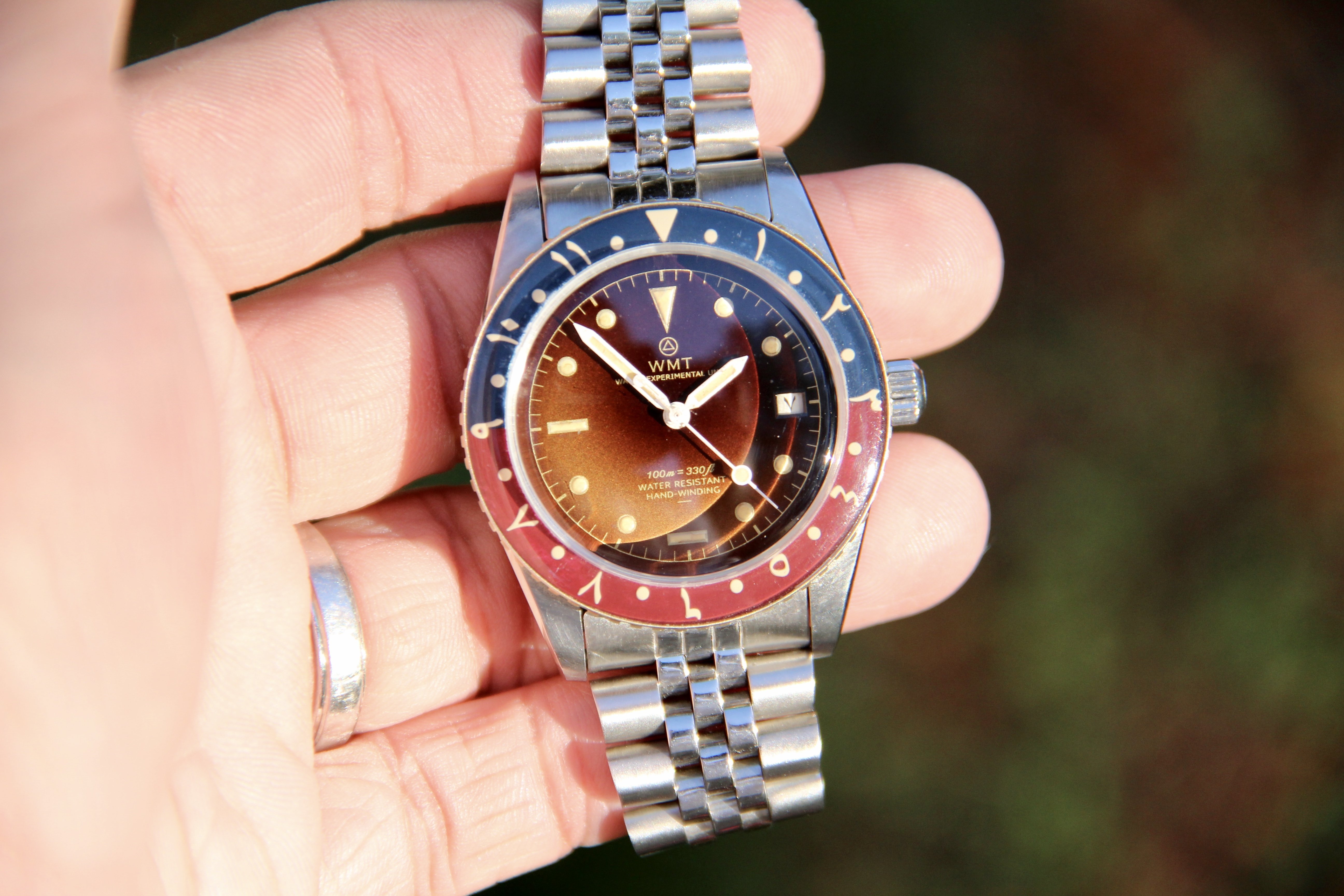 FS: WMT Panton Pepsi Arabic Bezel/Date Tropical Dial Full Set | WatchCharts  Marketplace