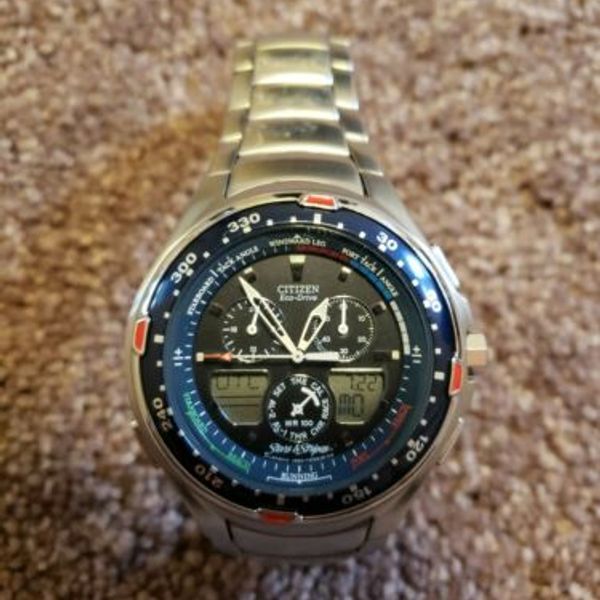 Men's Citizen EcoDrive C660 Stars and Stripes America's Cup 2003 Steel Watch WatchCharts