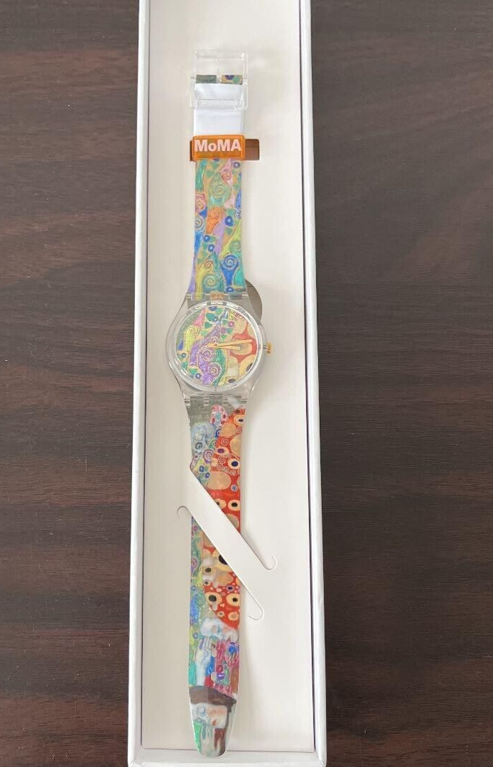 Swatch Moma HOPE II BY GUSTAV KLIMT THE WATCH GZ349 Wrist Watch Orange ...