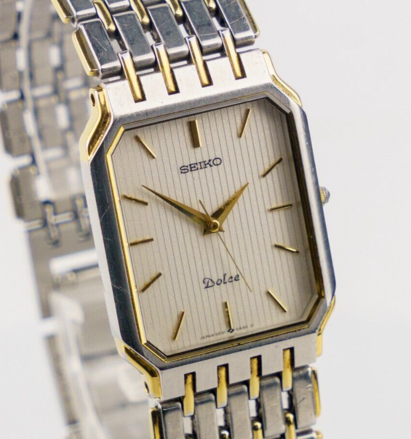 セイコー ドルチェ 5E31-5A40 シルバー×ゴールド Seiko Dolce 5E31 