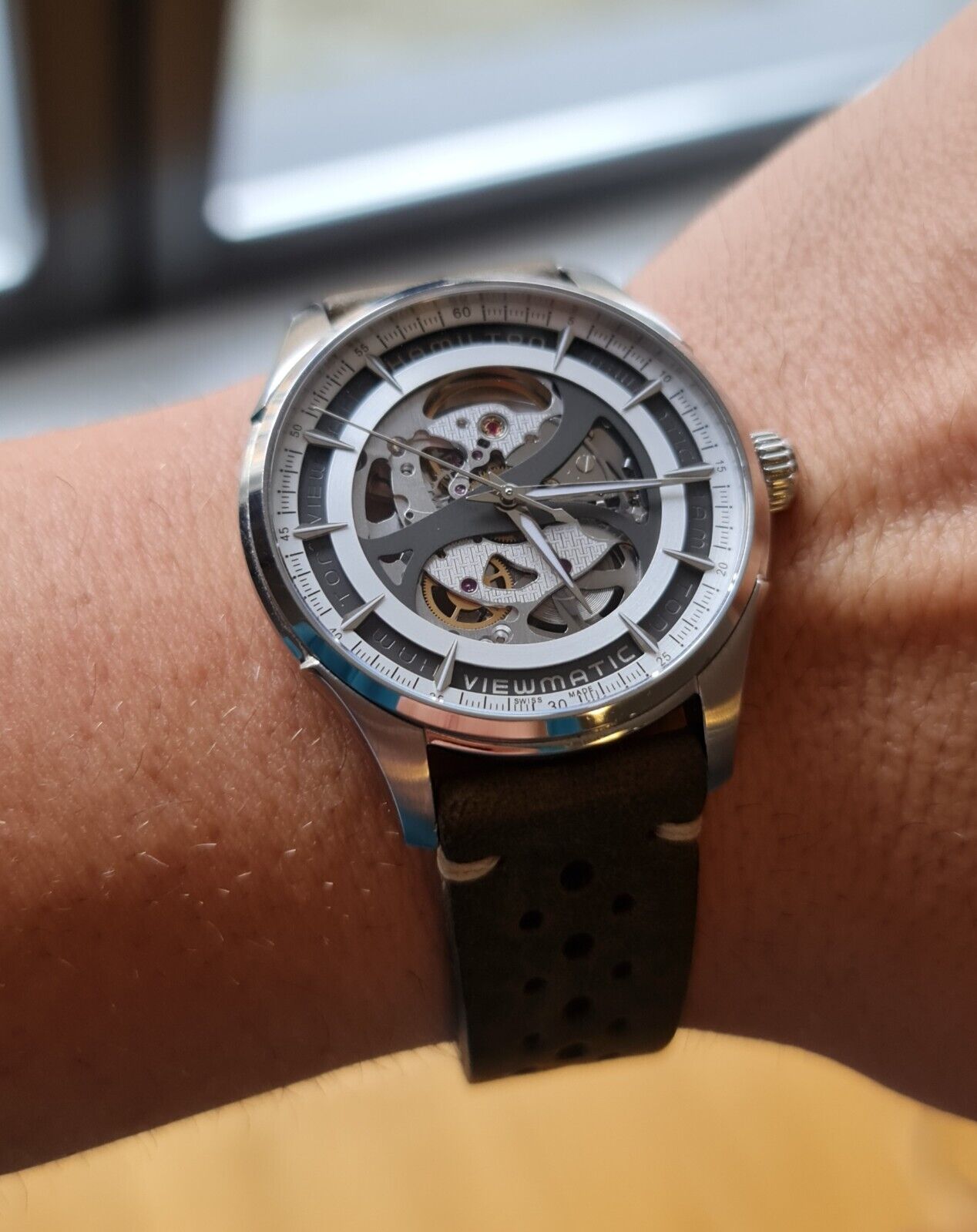 Hamilton Jazzmaster Viewmatic Skeleton Automatic Watch Hamilton Jazzmaster Viewmatic Skeleton Automatic Watch