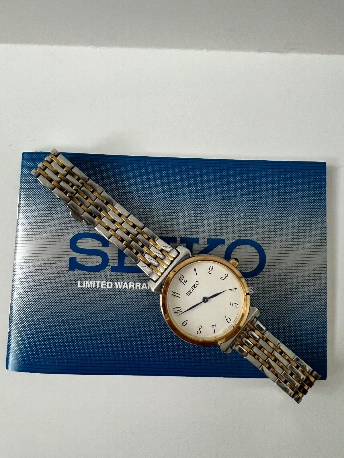 Seiko Ladies Watch 7N00 0BM0 Stainless Steel and Gold Tone