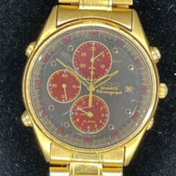 SEIKO 7T32-7C90 貴重　ゴールドカラー SEIKO 7T32-7C90 貴重 ゴールドカラー - メルカリ