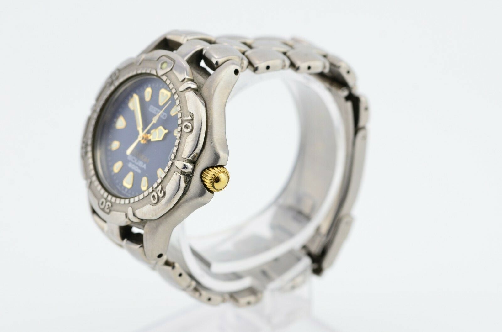 Vintage Seiko Scuba Titanium Quartz Watch 7N35-6120 JDM Japan G602