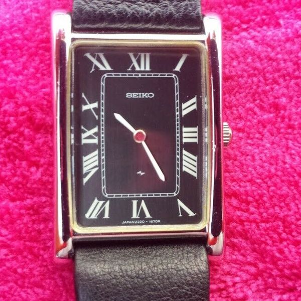 NOS 1976 Vintage SEIKO 2220-3560 Hand Winding Men's Watch RARE
