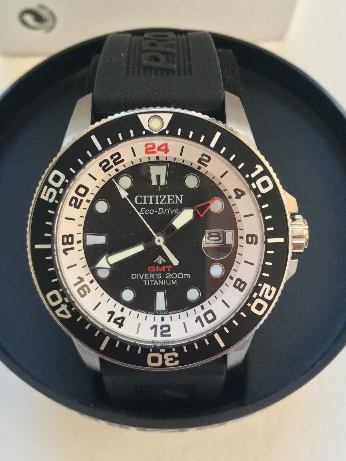 Citizen Promaster Titanium Eco-Drive GMT Watch BJ7110-11E AS NEW