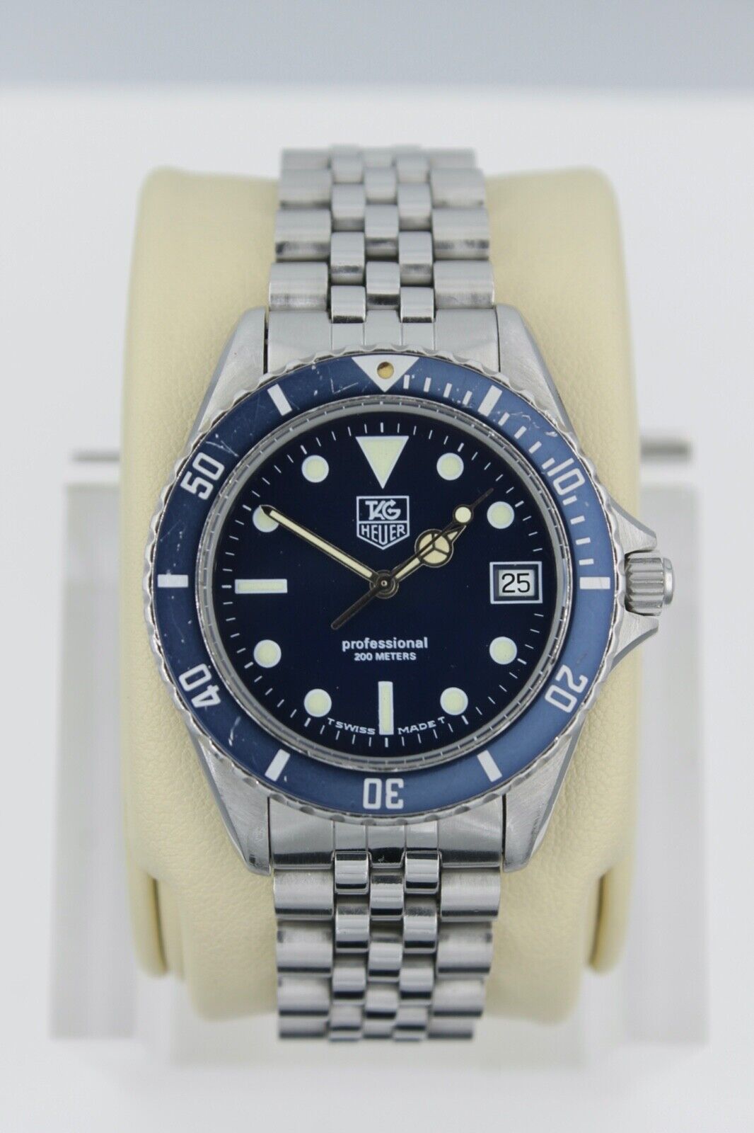 Tag Heuer 980.613 Blue 1000 Professional SS Watch Mens Sport  display picture 3