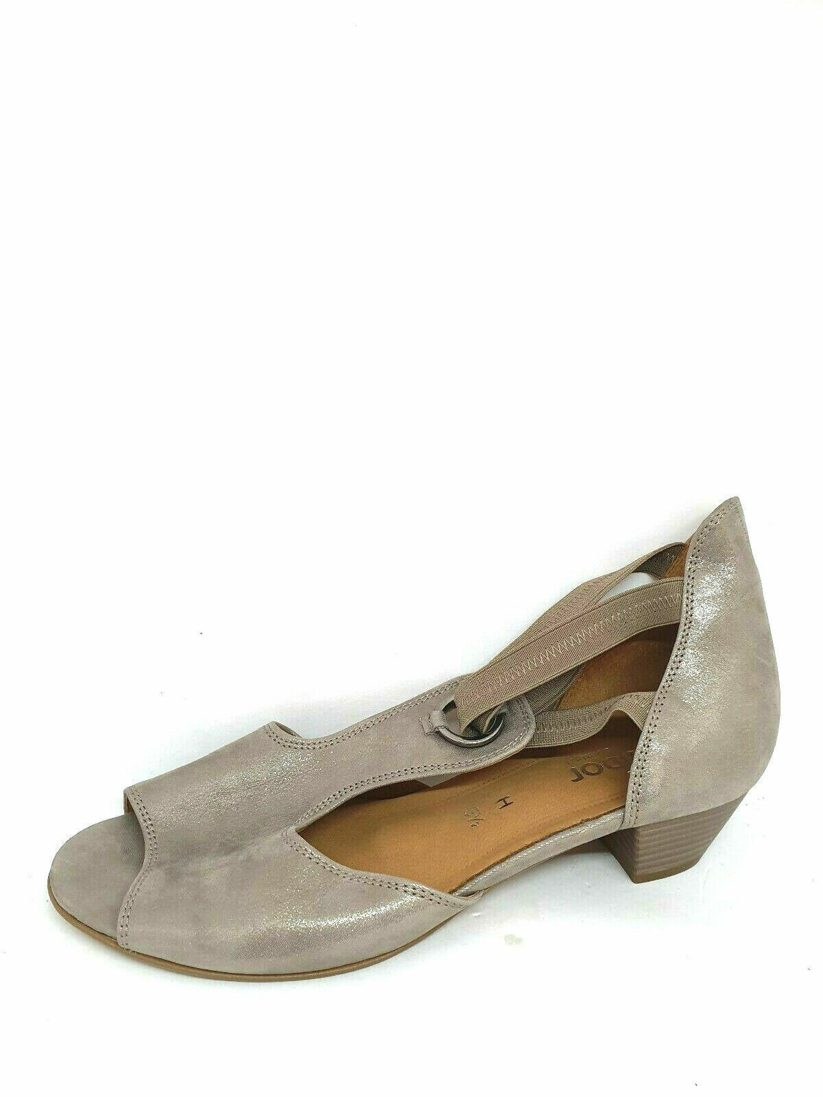 GABOR Sandali Con Zeppa Donna 44.653.19 - Colore Neutro, Taglia 39 EU, Chiusura Con Fibbia, Larghezza Normale