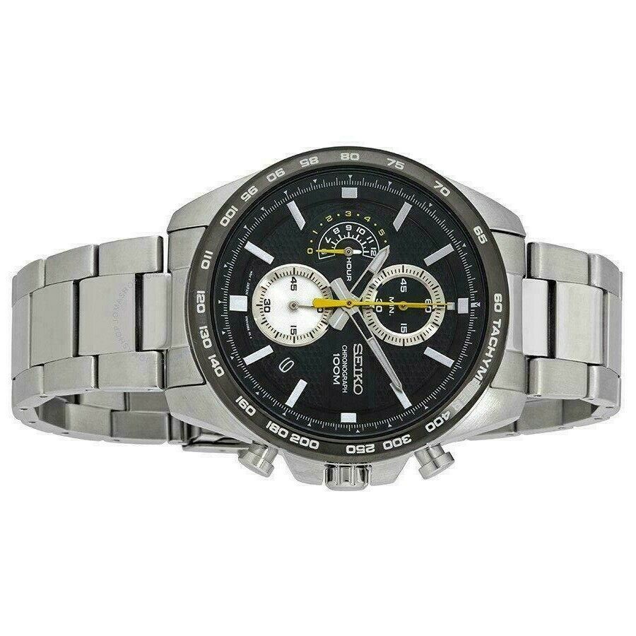 SSB261P1 Gents Chronograph Watch Stopwatch Quartz Date Display Silver WatchCharts