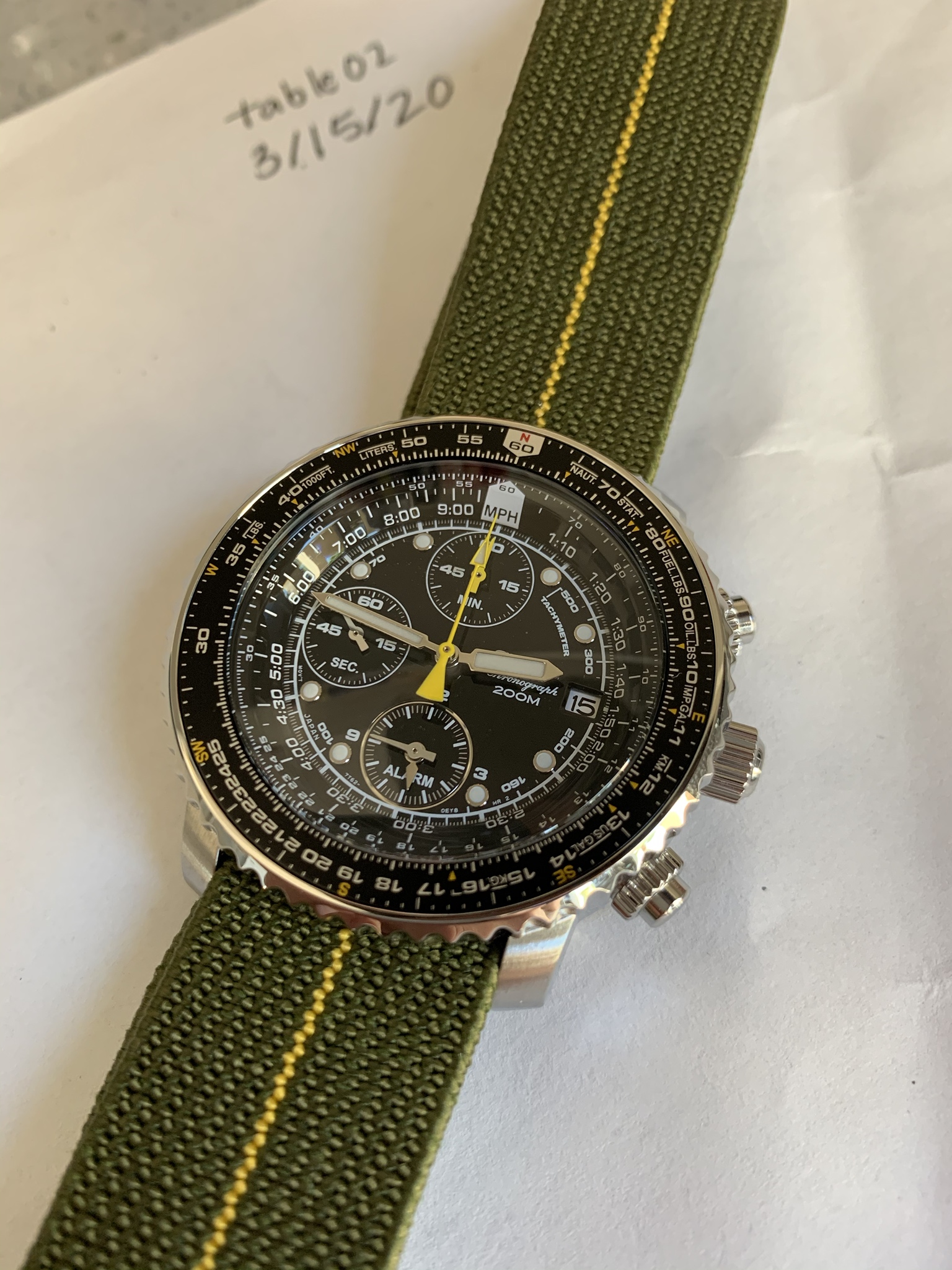 WTS Seiko SNA411 Flightmaster w Jacko NDC Strap 220