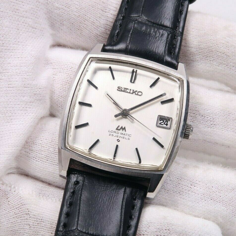 Vintage SEIKO 5605-5000 LORD MATIC LM Automatic STAINLESS Mens 