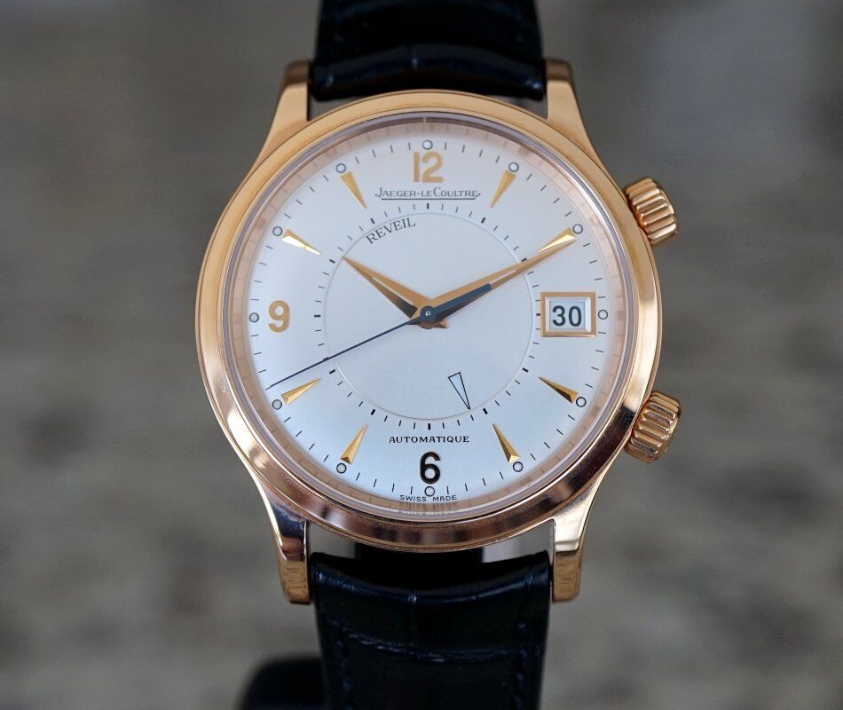 Jaeger LeCoultre Master Reveil Alarm Rose Gold Ref 141.2.97 39MM