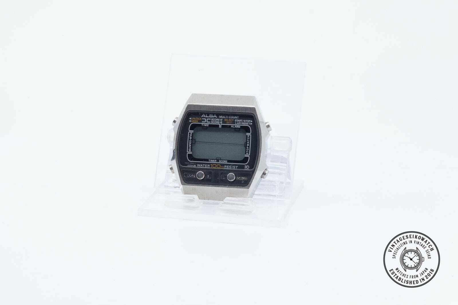 SEIKO ALBA MULTICOUNT Y665-5030 WATCH FOR PARTS OR REPAIR JAPAN 