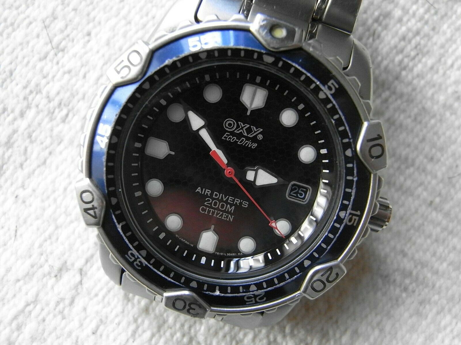RARE citizen eco-drive oxy AIR DIVER's 200m 7872-l15022