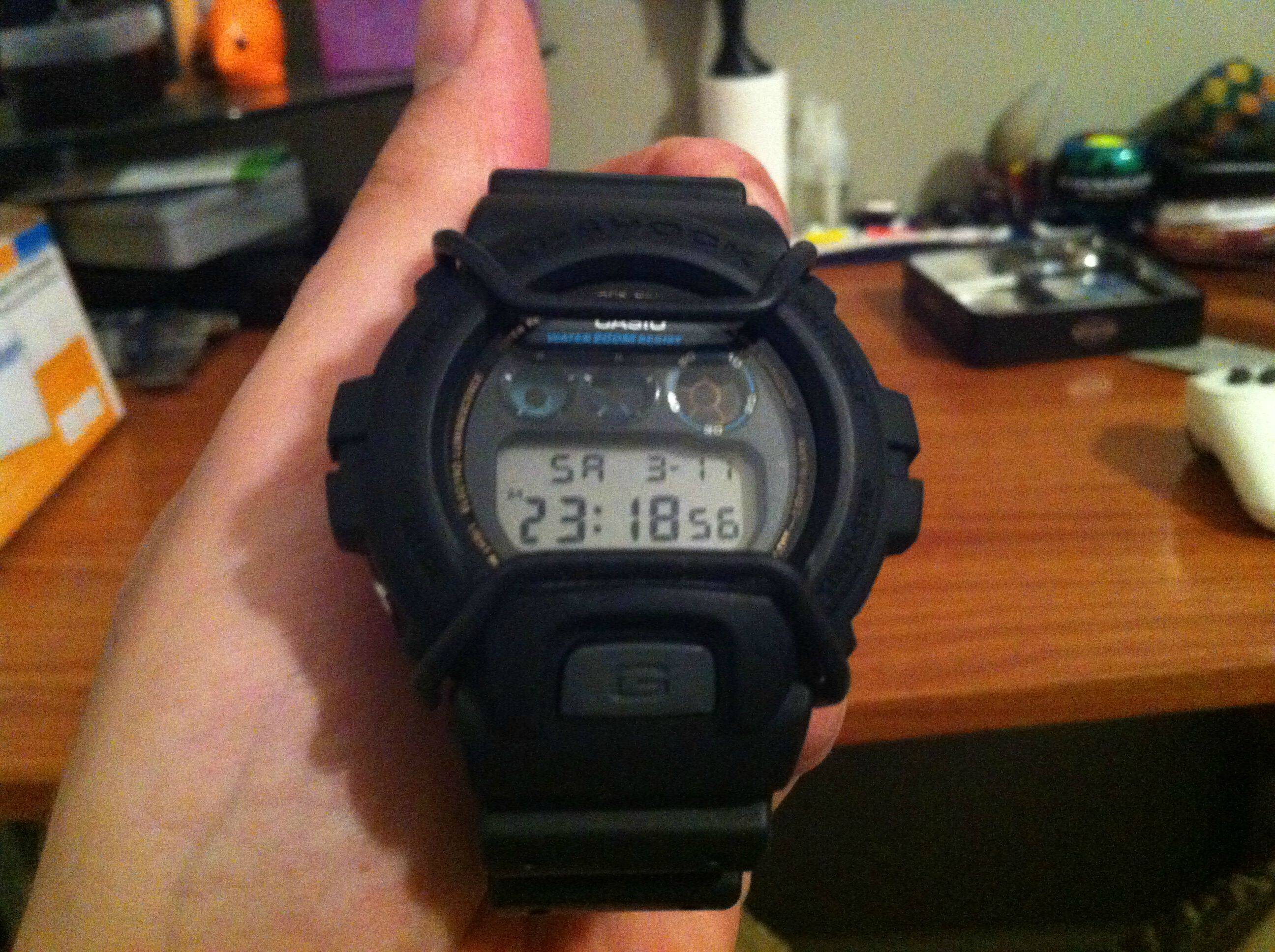 F S Gshock DW 6900 with Bull Bars plus strap adapters and Zulu band. WatchCharts Marketplace