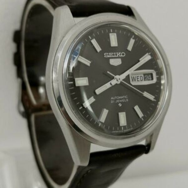 Vtg 1969 Seiko 5 Automatic 6119-8083 Gents 21 Jewel Gents Wrist Watch Brown  Dial | WatchCharts