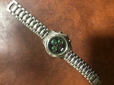 SEIKO ALBA CARIB N944-6B00 Quartz Chronograph Green Dial Men's