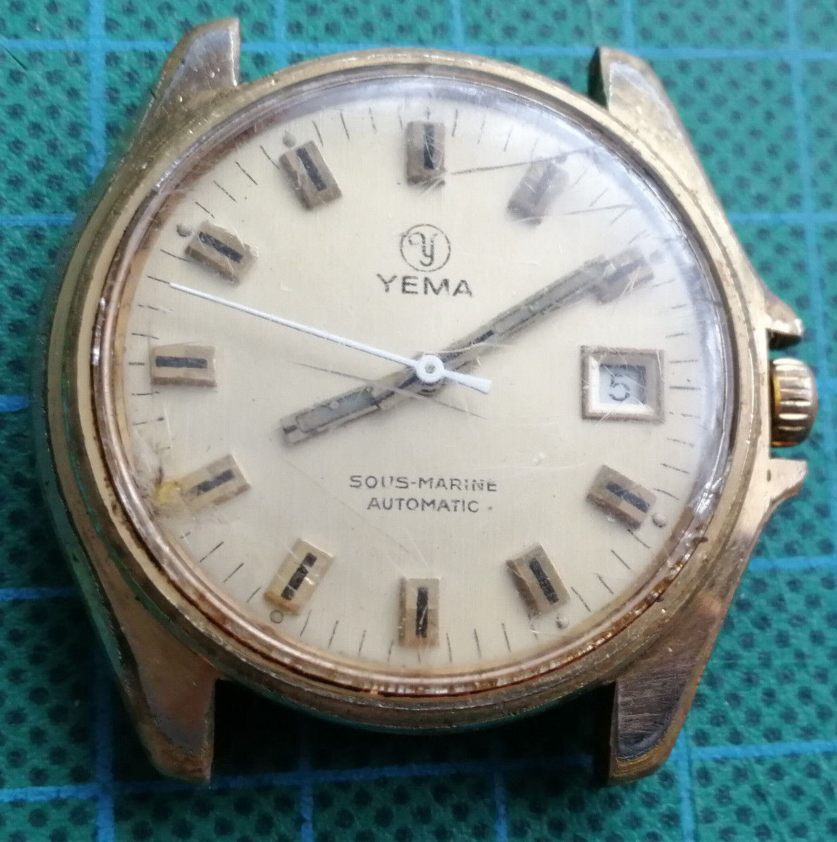 Montre yema sous discount marine automatic vintage