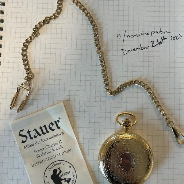 [WTS] Stauer Charles II Skeleton Pocket Watch 40 plus shipping