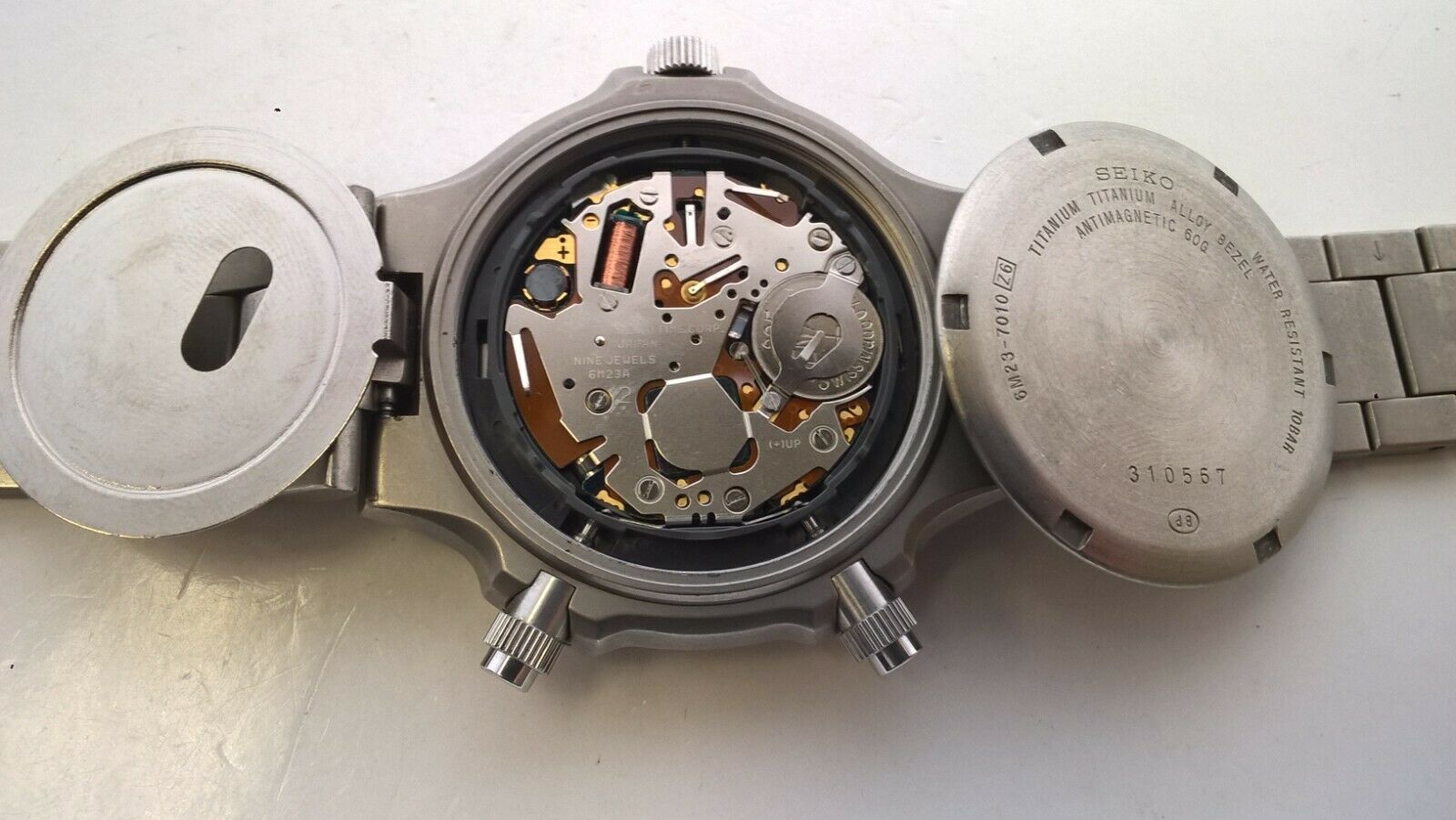 Very Rare Titanium Seiko Space Navigator 6M23-7010 SBBD005