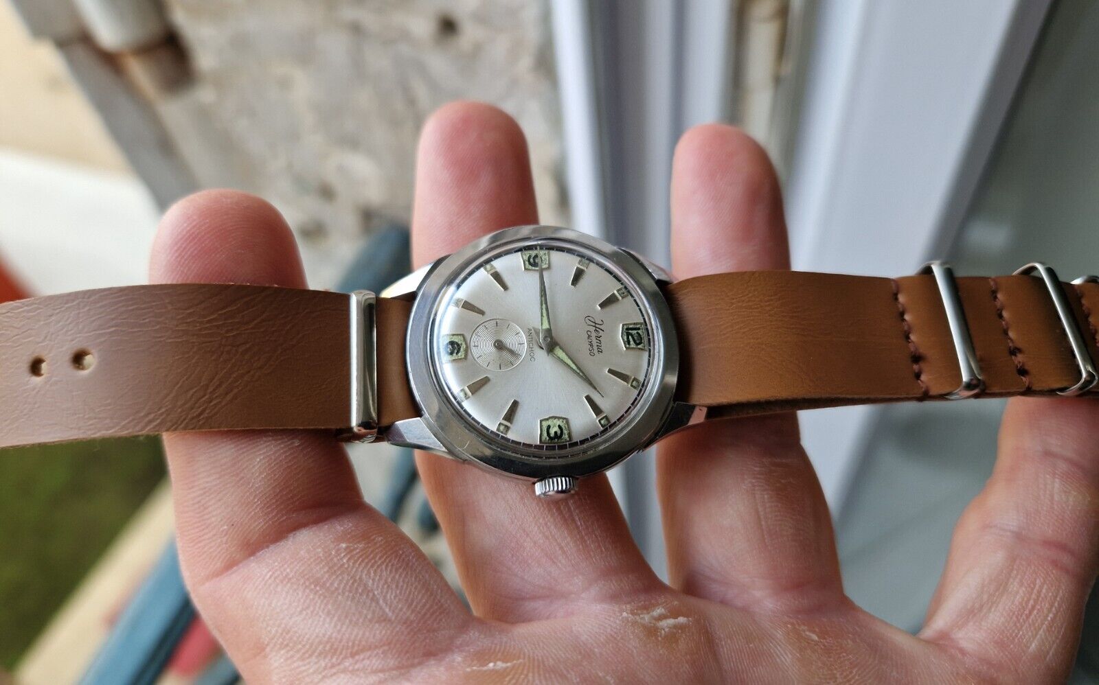 ANCIENNE MONTRE HERMA CALYPSO ACIER PLONGEE M CANIQUE vintage RARE