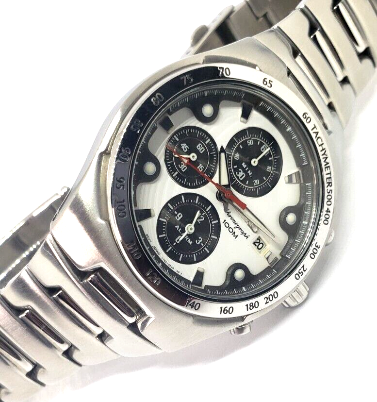 セイコーウオッチ　7T62 Seiko Watch 7T62-0GM0 Mens Wristwatch Jewelry Black