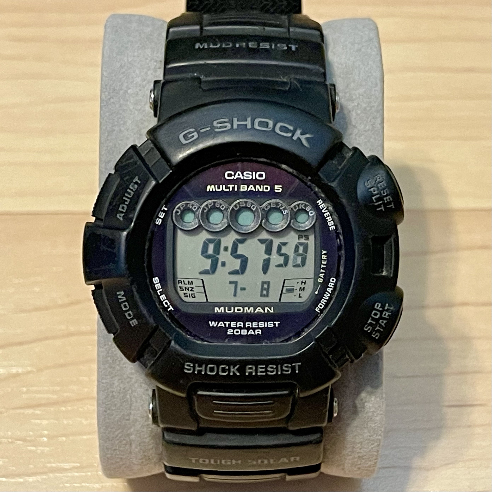 WTS Casio G Shock GW 9000 1 Mudman 5 Eyed Monster Tough Solar Atomic Multiband 5 Digital Watch 9000 WatchCharts Marketplace CA