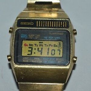 Vintage 1970's SEIKO LCD Watch A159-5019-G Quartz IBM Incentive Award Japan  Used | WatchCharts