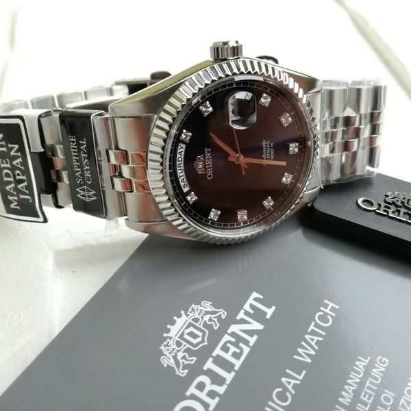 Orient President Blue CEV0J003 SEV0J003 Watch 100m automatic Japan