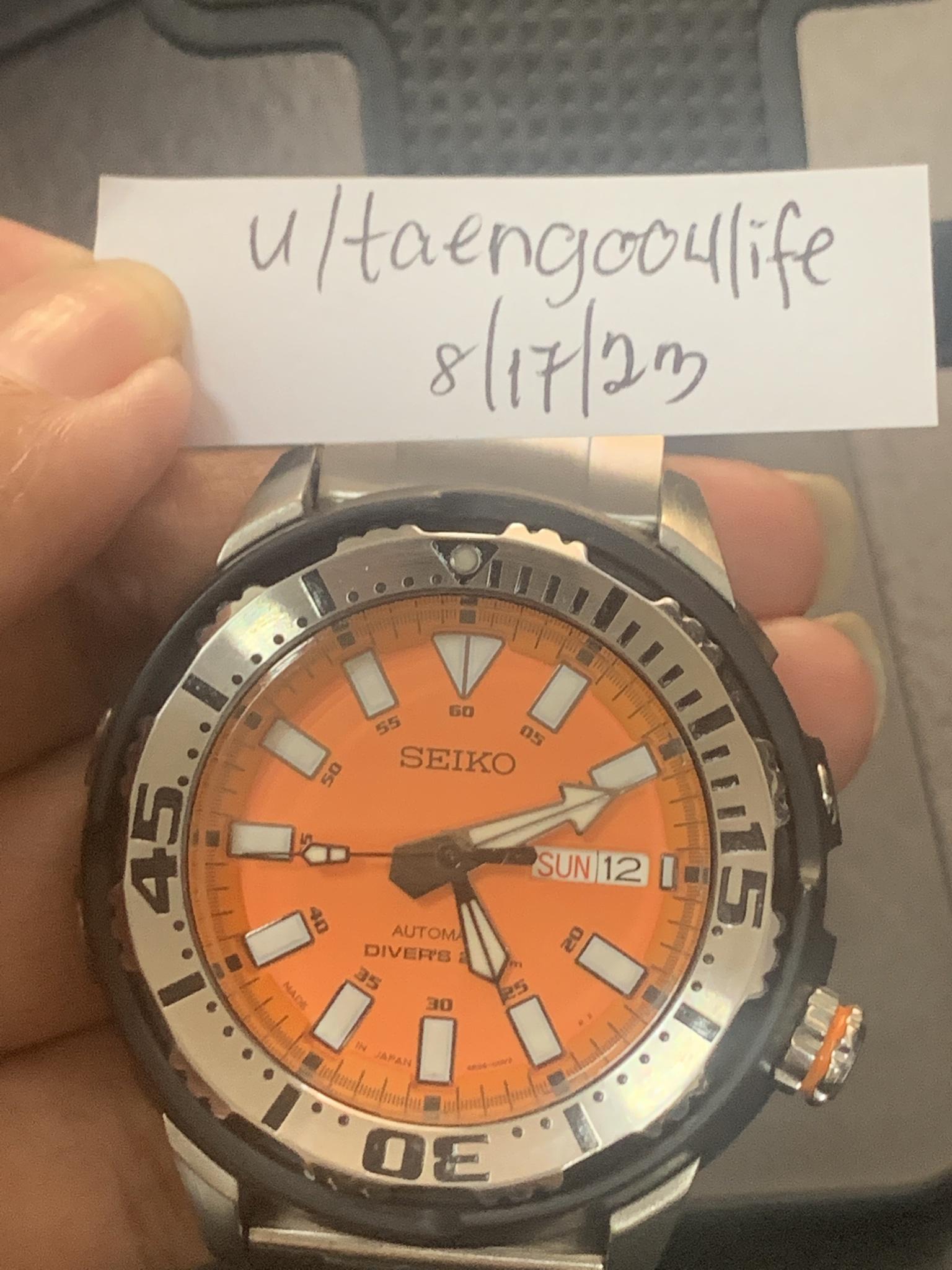 Seiko baby 2024 tuna orange