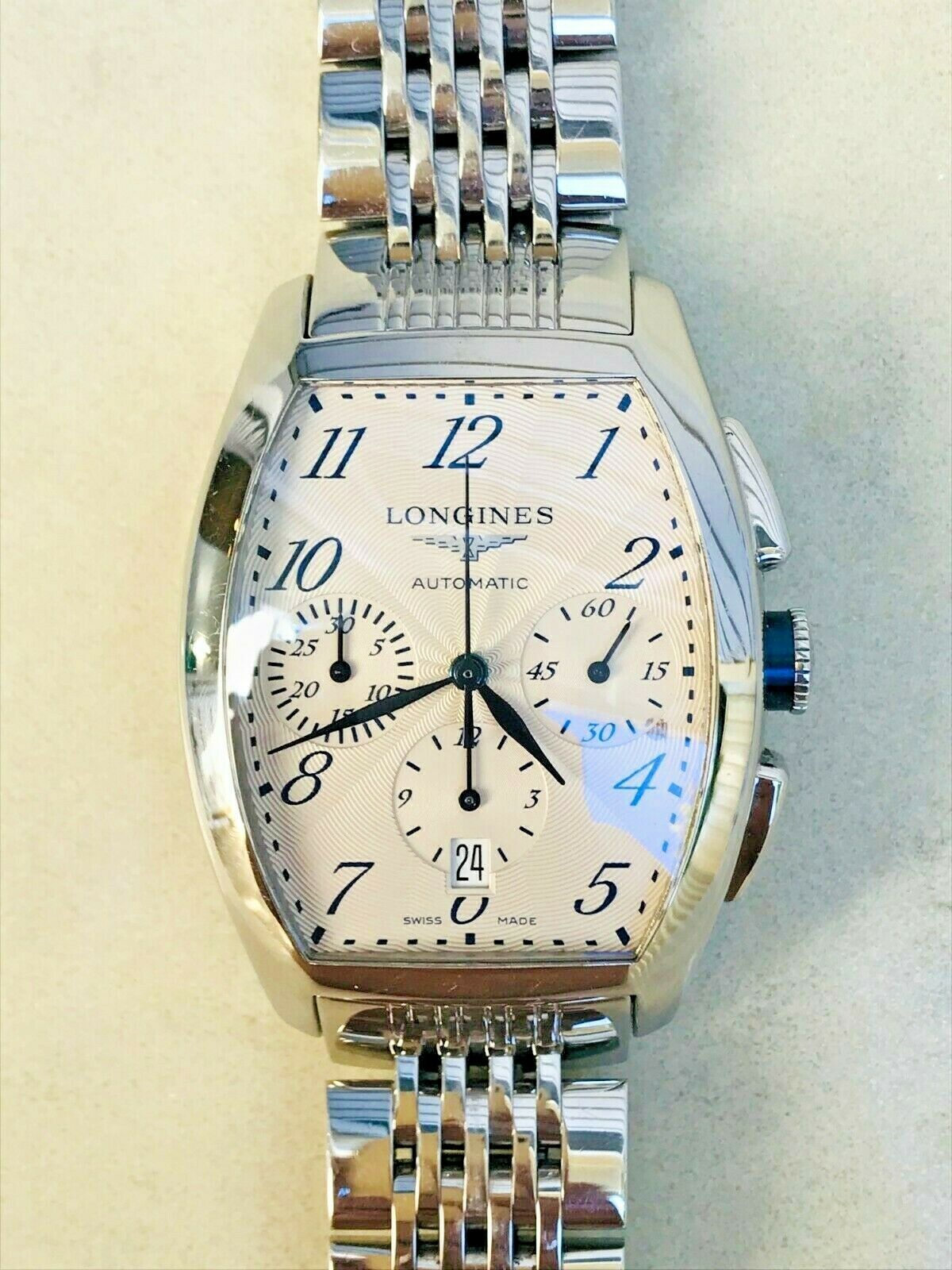 Men s Longines Evidanza L2.643 4 Chronograph Date ALL SS Auto