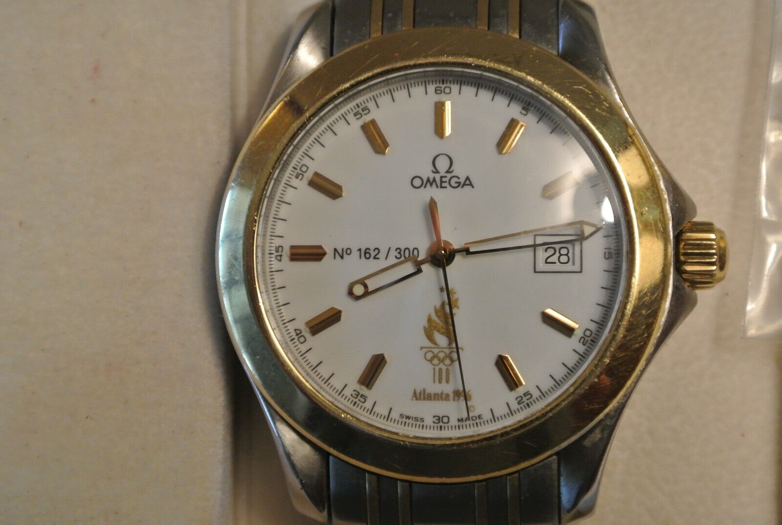 OMEGA Seamaster 18K Gold SS Watch Olympic Limited Edition Atlanta