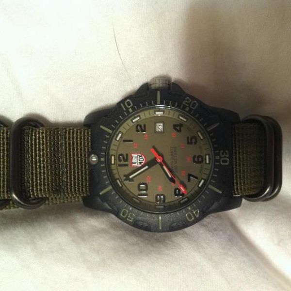 FS Luminox 8300 Anniversary Model Olive Green with lowlite Nato 150