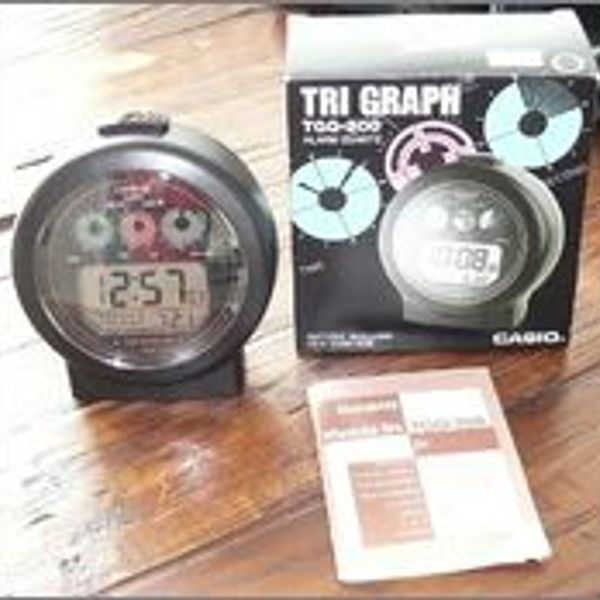 For sale: very rare Casio clock TRI graph TGQ-200 | WatchCharts Marketplace