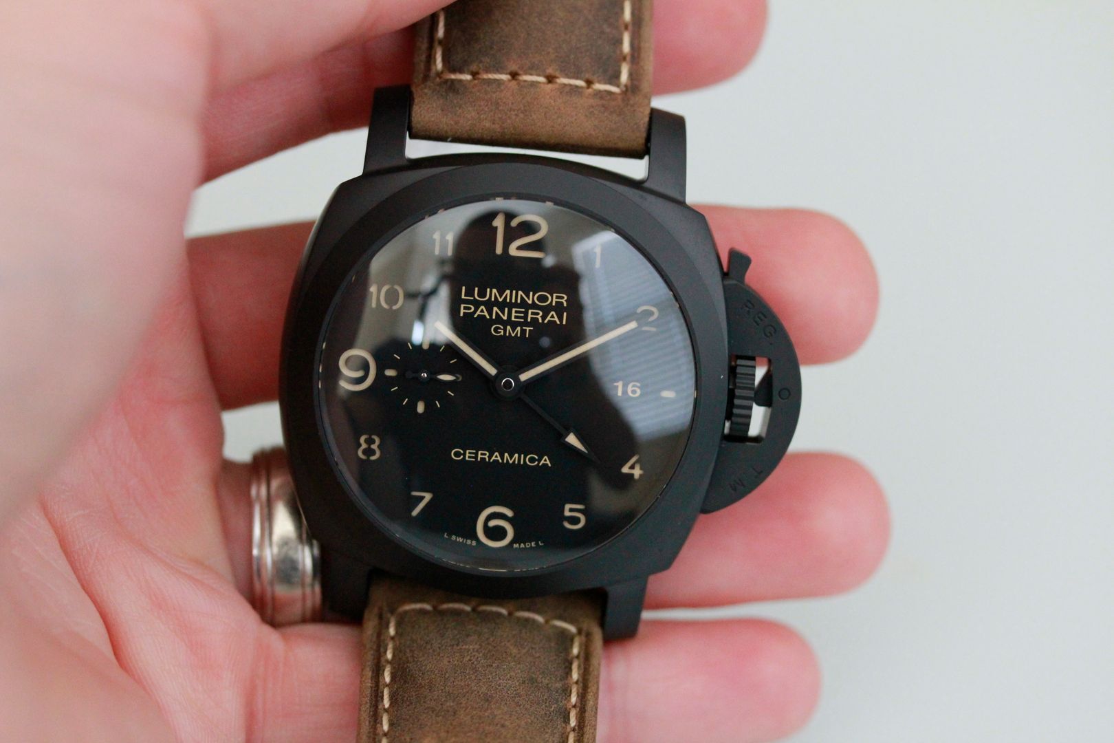 FSOT LNIB Panerai Pam 441 Ceramic GMT 44mm 3 Day Power Reserve